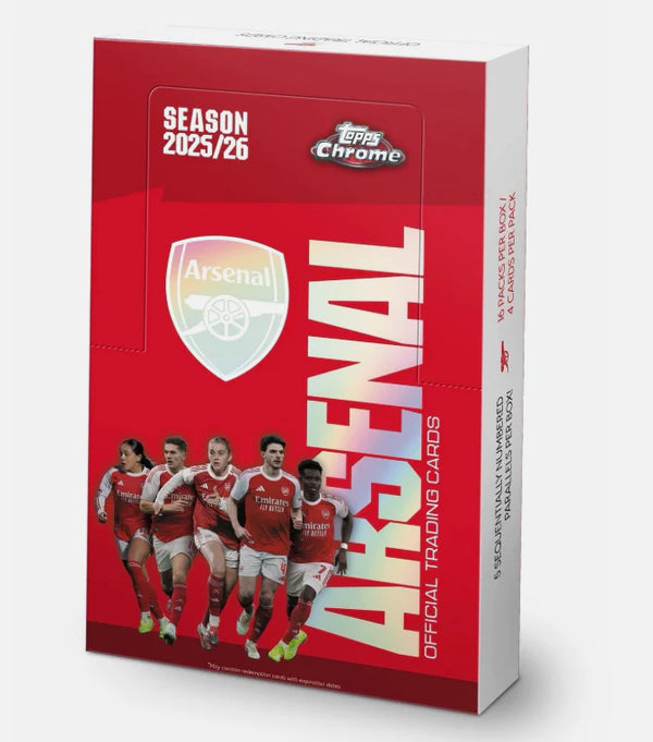 2025-26 Topps Arsenal Chrome Hobby Box