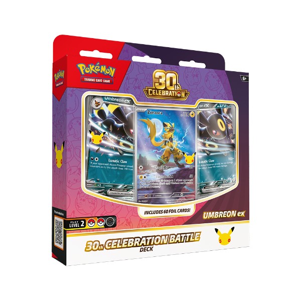 Pokémon TCG: 30th Celebration Build & Battle Espeon ex / Umbreon ex Deck (Assorted) - Releases 30 Oct 2026