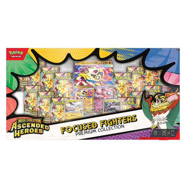 Pokémon TCG: Mega Evolution Ascended Heroes Focused Fighters Premium Collection (Sam's Club Exclusive) - Pre-Order, Ships in 1-2 Weeks