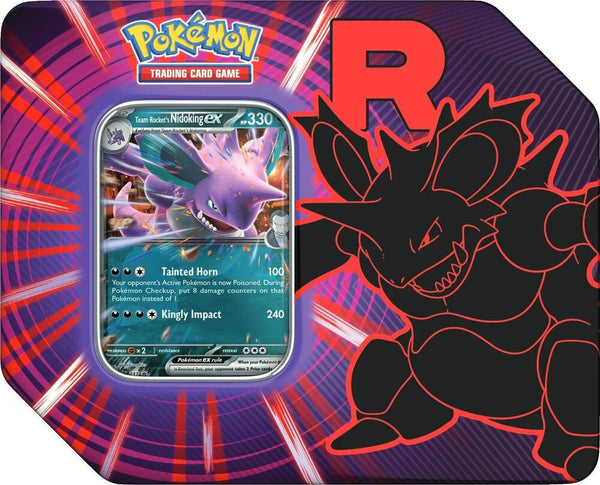 Pokémon TCG: Team Rocket Tin – Team Rocket's Nidoking ex