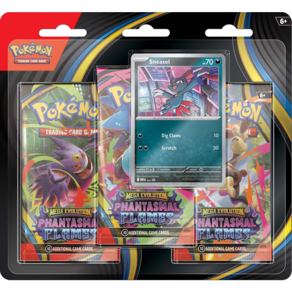 Pokémon TCG: Mega Evolution Phantasmal Flames 3-Pack Blister