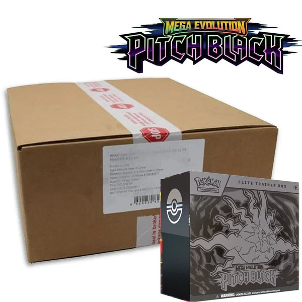 Pokémon TCG Mega Evolution Pitch Black Elite Trainer Box Case (10 ETBs)