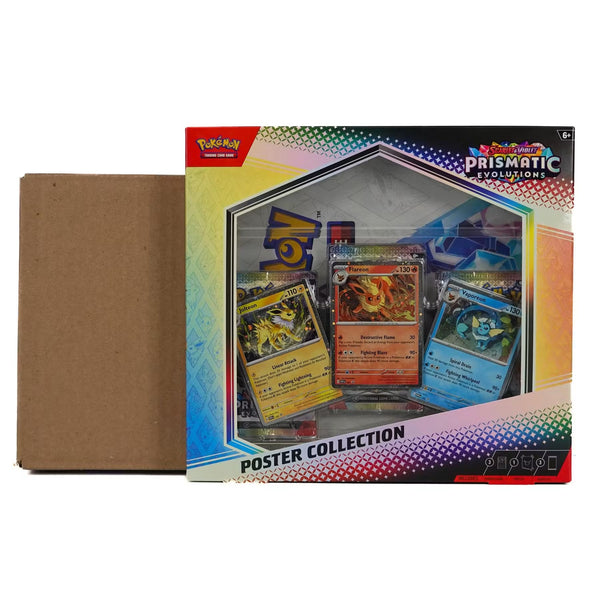Pokémon TCG: Scarlet & Violet Prismatic Evolutions Poster Collection Case (6 Boxes)