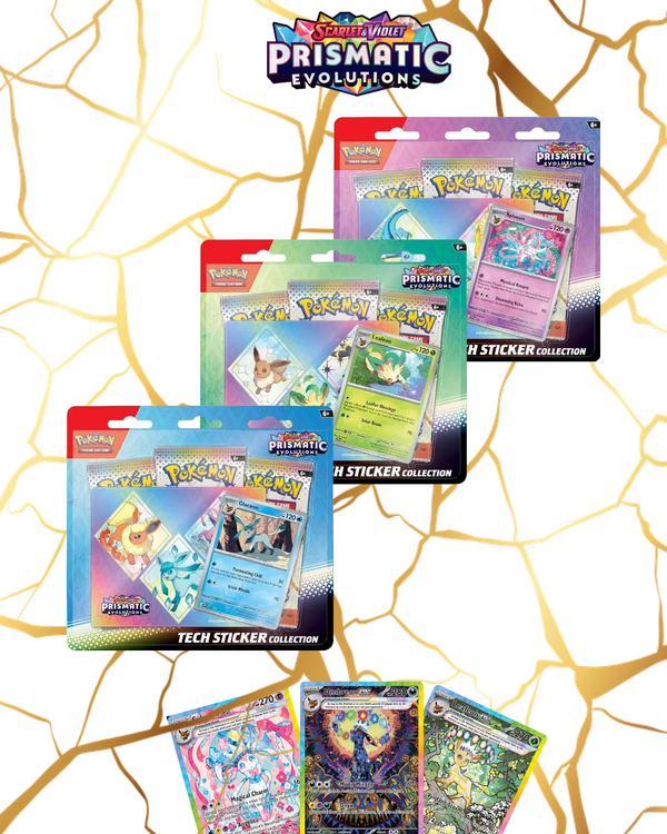 Pokémon TCG: Scarlet & Violet Prismatic Evolutions Tech Sticker Collection (Assorted)