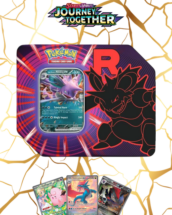 Pokémon TCG: Team Rocket Tin - Team Rocket's Nidoking ex