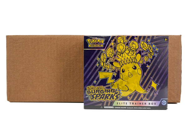 Pokémon TCG Scarlet & Violet Surging Sparks Elite Trainer Box Case (10 ETBs)