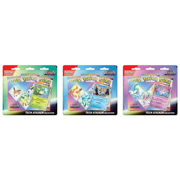 Pokémon TCG: Scarlet & Violet Prismatic Evolutions Tech Sticker Collection (Assorted)