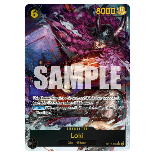 Loki OP17-119 Alternate Art - The World's Strongest Warriors - One Piece Card Game Single