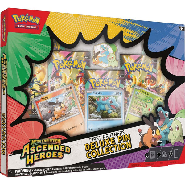 Pokémon TCG: Mega Evolution Ascended Heroes First Partners Deluxe Pin Collection