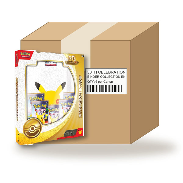 Pokémon TCG: 30th Celebration Binder Collection Sealed Case (6 Boxes)