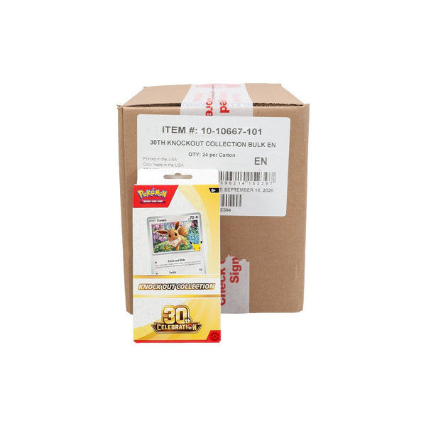 Pokémon TCG: 30th Celebration Knock Out Collection Sealed Case (24 Collections)
