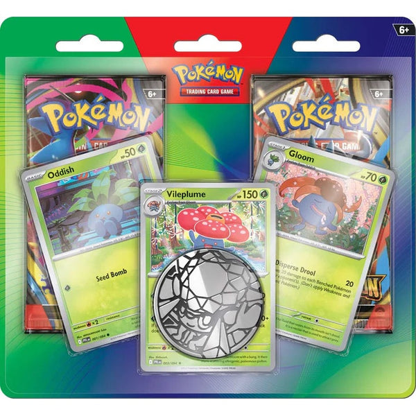 Pokémon TCG: Enhanced 2-Pack Blister (Oddish, Gloom & Vileplume Promo) - Scarlet & Violet Sealed English