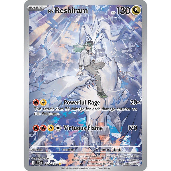 Pokémon TCG: Journey Together N's Reshiram Promo Card (JTG 167/159)