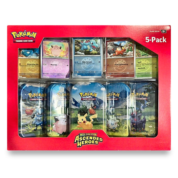 Pokémon TCG: Mega Evolution Ascended Heroes Costco Mini Tin 5-Pack