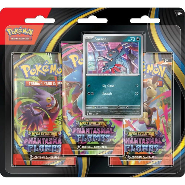Pokémon TCG: Mega Evolution Phantasmal Flames 3-Pack Blister