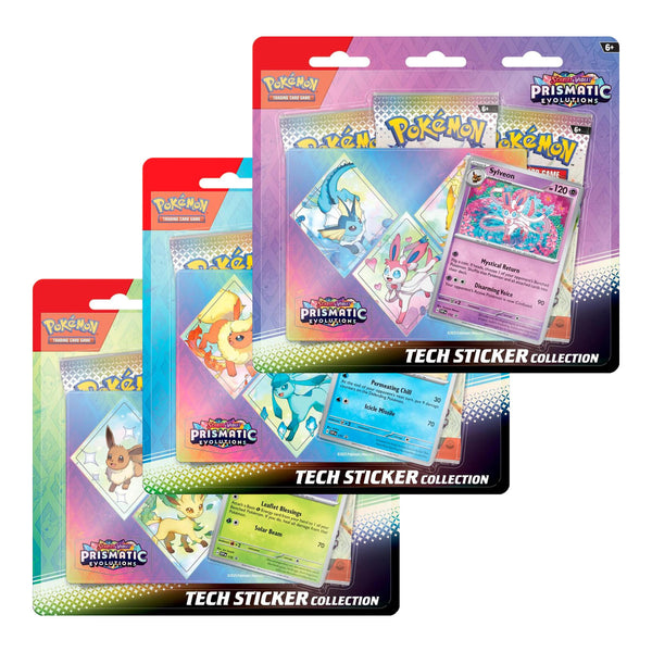 Pokémon TCG: Scarlet & Violet Prismatic Evolutions Tech Sticker Collection (Assorted)