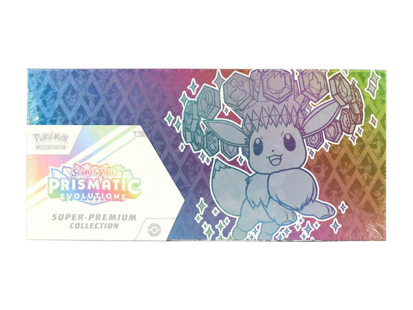 Pokémon TCG Scarlet & Violet Prismatic Evolutions Super Premium Collection Sealed Case (4 Boxes)
