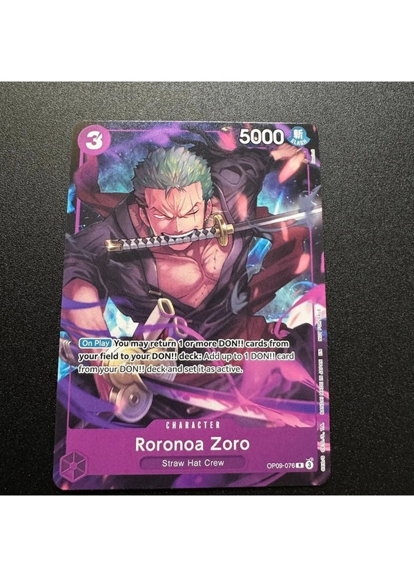 One Piece Card Game: Roronoa Zoro (OP09-076) - Welcome Pack Vol.2 Alt Art Promo