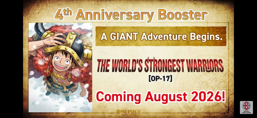One Piece OP-17 'The World's Strongest Warriors' (2026) — Australian Release Date, 4th Anniversary Set & Pre-order Guide
