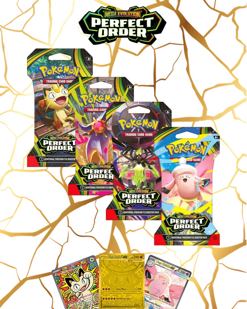 Pokémon TCG: Mega Evolution - Perfect Order Sleeved Booster Pack (Hangsell) (1 Pack, Assorted Art)