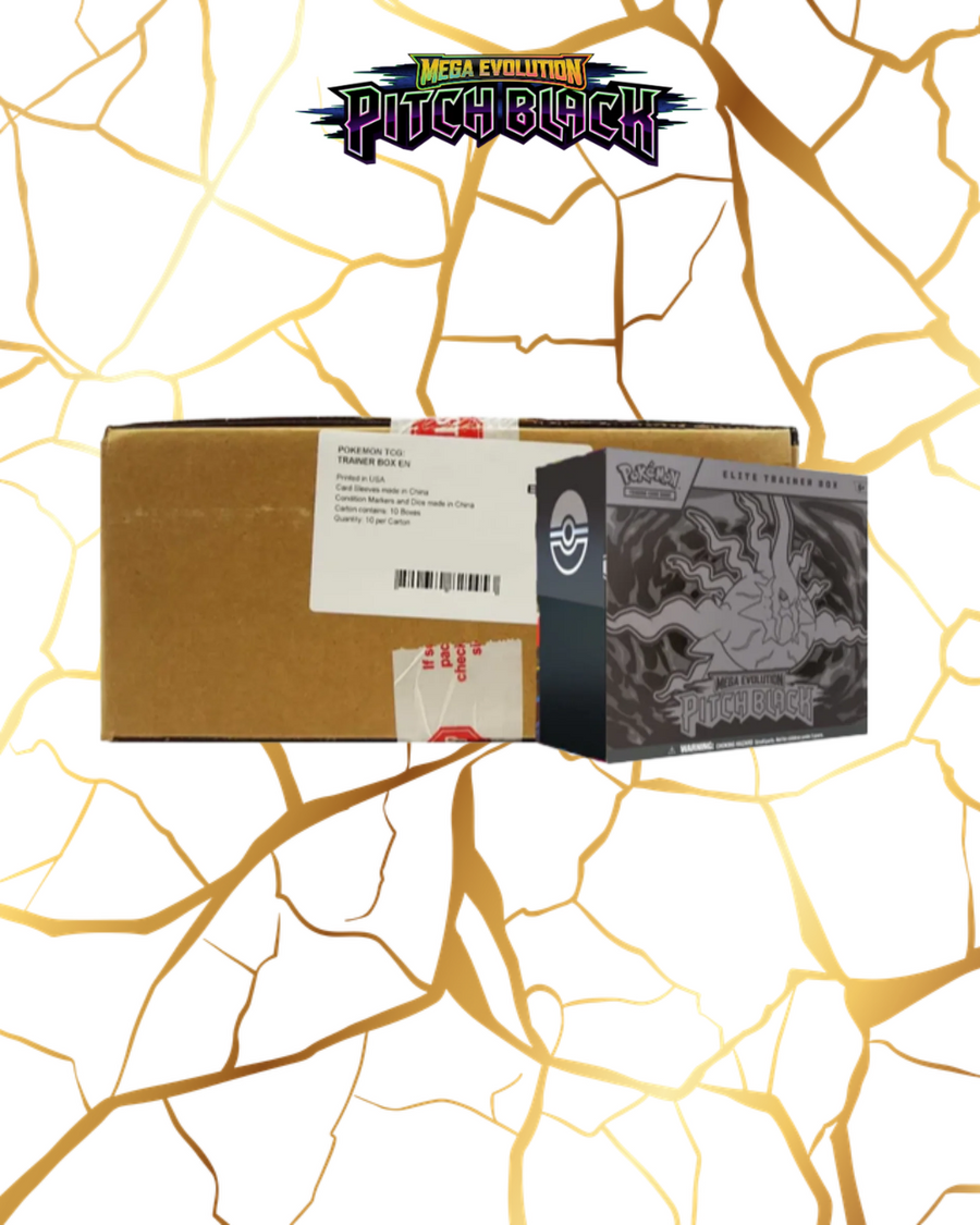 Pokémon TCG Mega Evolution Pitch Black Elite Trainer Box Case (10 ETBs)