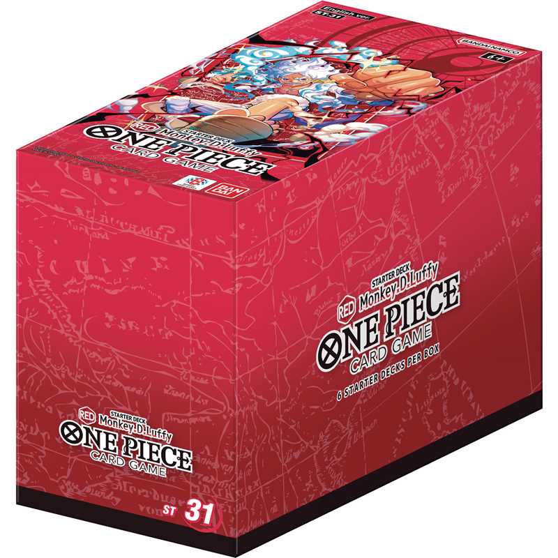One Piece Card Game: STARTER DECK -RED Monkey.D.Luffy- [ST-31] - Sealed Display (6 Decks)