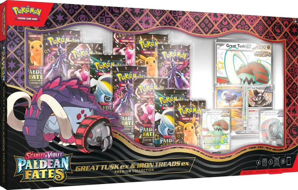 Pokémon TCG: Paldean Fates Great Tusk ex & Iron Treads ex Premium Collection