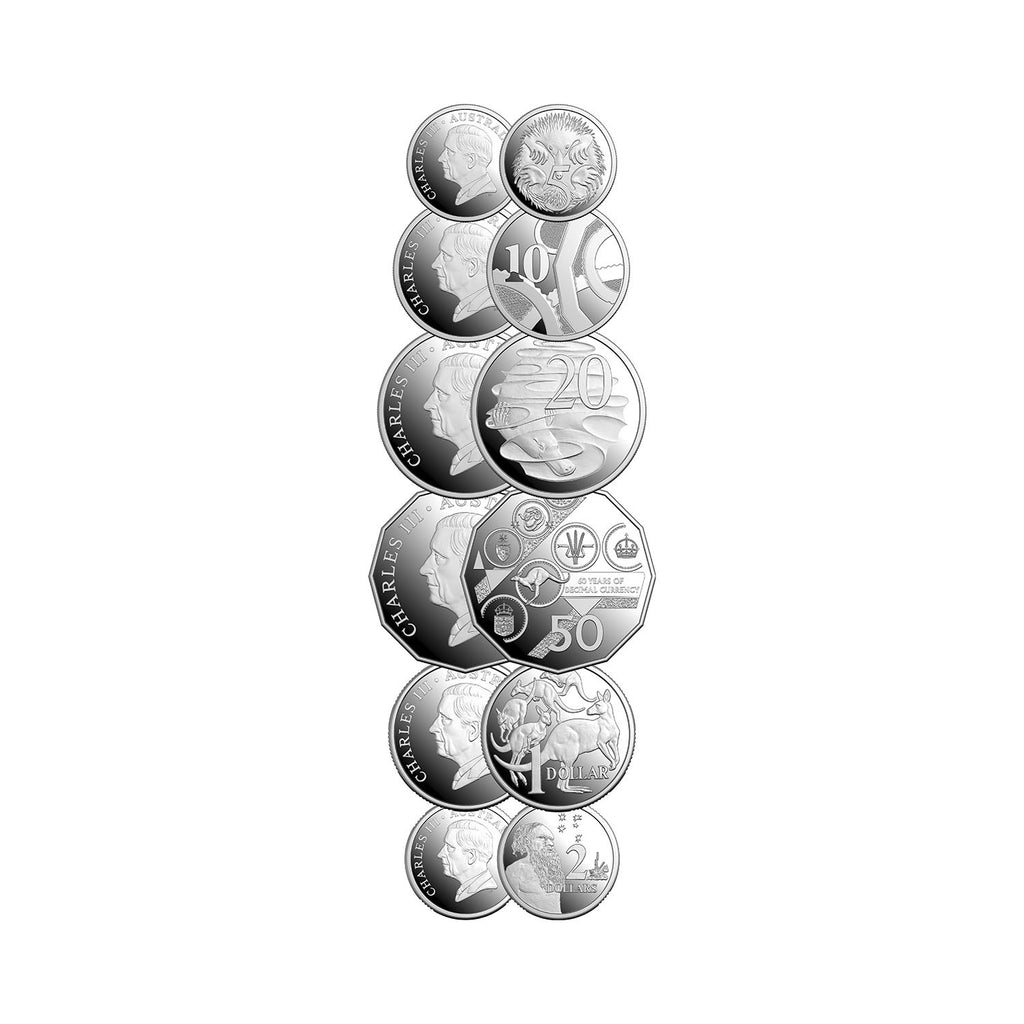 2026 Six-Coin Silver Proof Year Set – 60th Anniversary of Decimal Currency