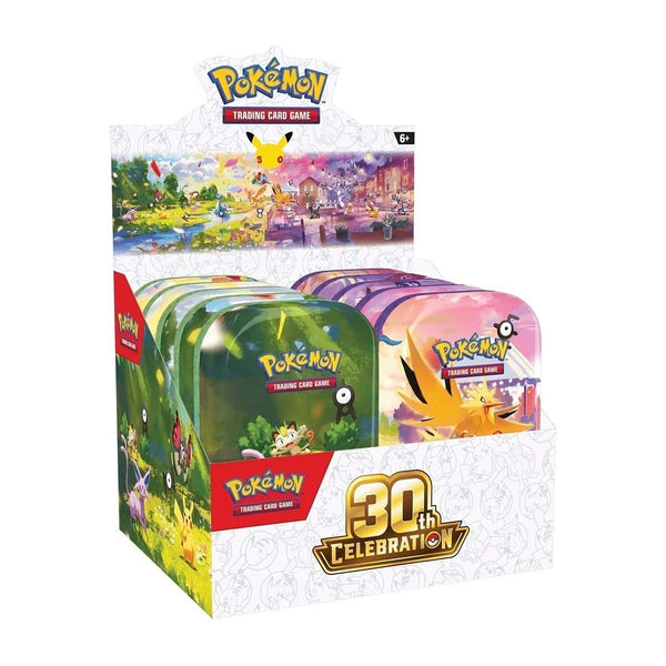 Pokémon TCG: 30th Celebration Mini Tin Sealed Display (10 Tins) (Releases 2 Oct 2026)
