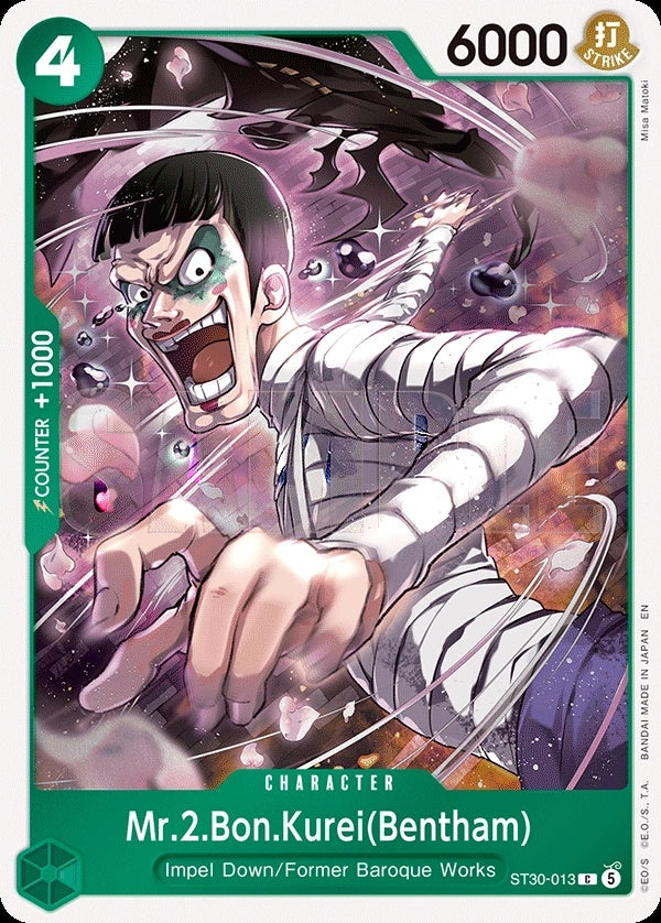 One Piece Card Game: Mr.2.Bon.Kurei (Bentham) Full Art (ST30-013) - Starter Deck EX Luffy & Ace