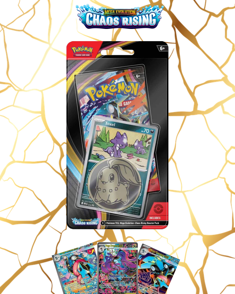 Pokémon TCG: Mega Evolution – Chaos Rising Checklane Blister