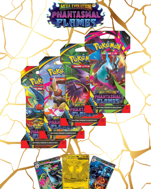 Pokémon TCG: Mega Evolution - Phantasmal Flames Blister (Assorted) — sealed Trading Card Blisters at Grailborne Australia