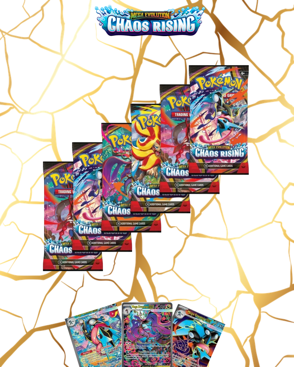 Pokémon TCG: Mega Evolution – Chaos Rising Loose Booster Pack