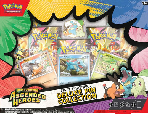Pokémon TCG: Mega Evolution Ascended Heroes First Partners Deluxe Pin Collection