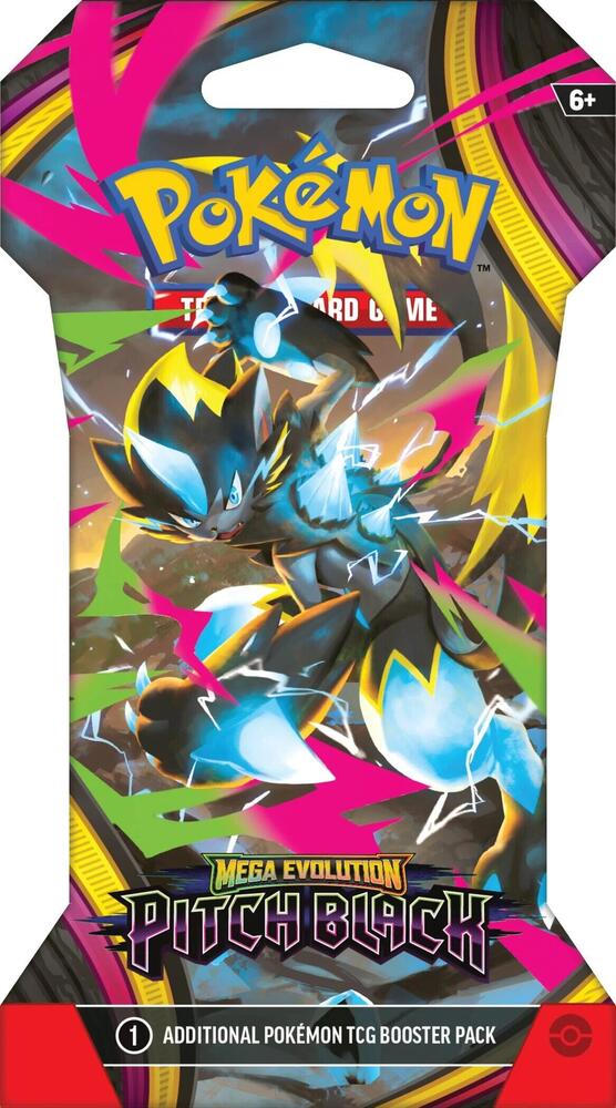 Pokémon TCG: Mega Evolution Pitch Black Sleeved Booster Pack (Assorted)