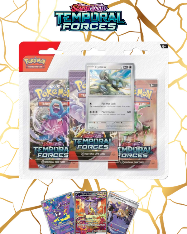 Pokémon Scarlet & Violet Temporal Forces 3-Pack Blister