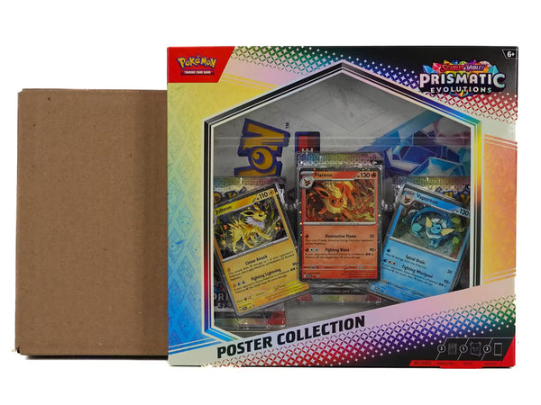 Pokémon TCG: Scarlet & Violet Prismatic Evolutions Poster Collection Case (6 Boxes)
