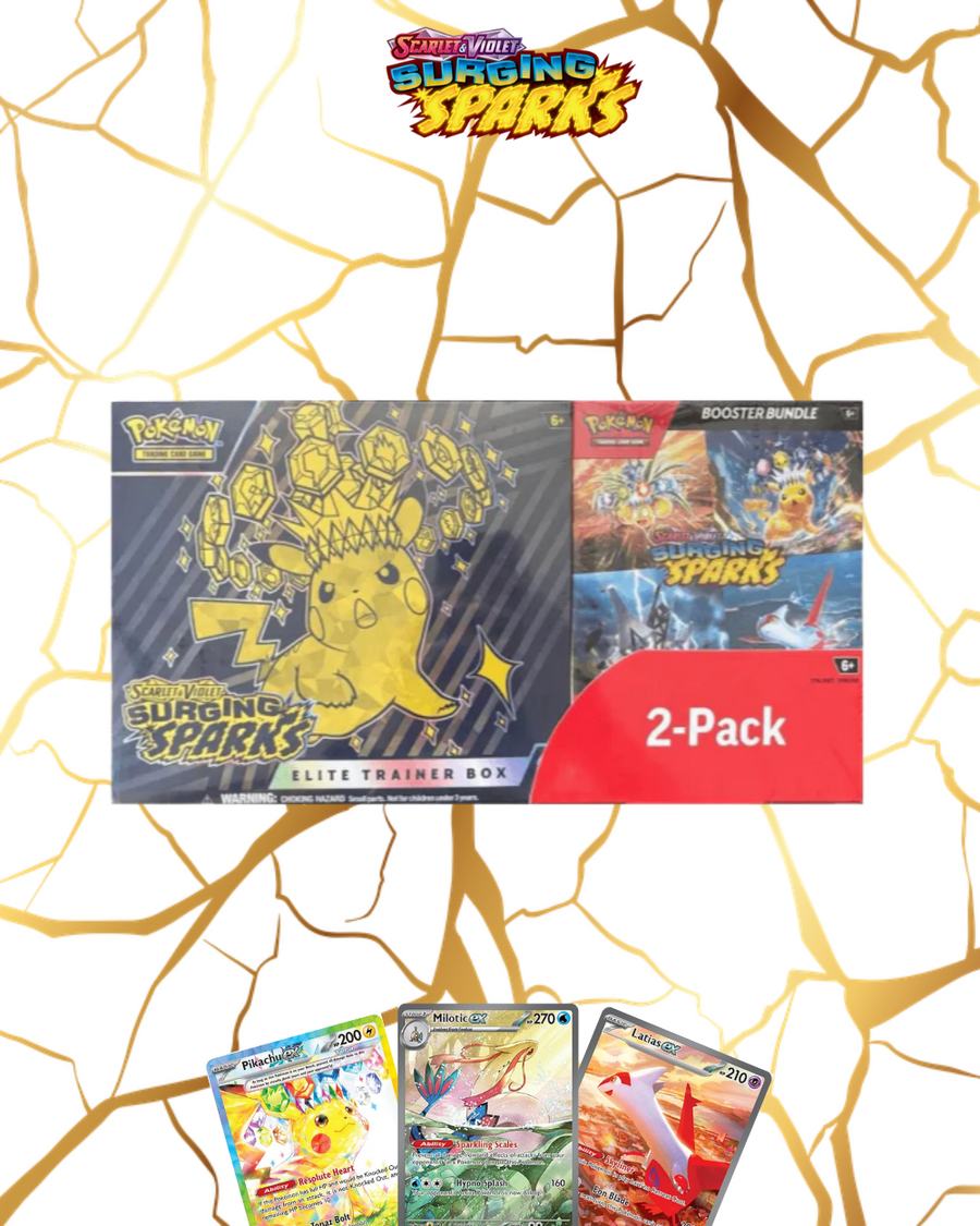 Pokémon TCG: Scarlet & Violet Surging Sparks Costco ETB + Booster Bundle (2-Pack)