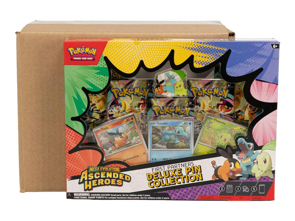 Pokémon TCG: Ascended Heroes First Partners Deluxe Pin Collection Sealed Case