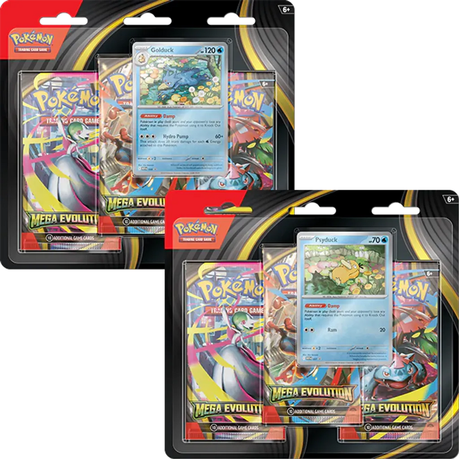 Pokémon TCG: Mega Evolution ME01 3-Pack Blister (Assorted)
