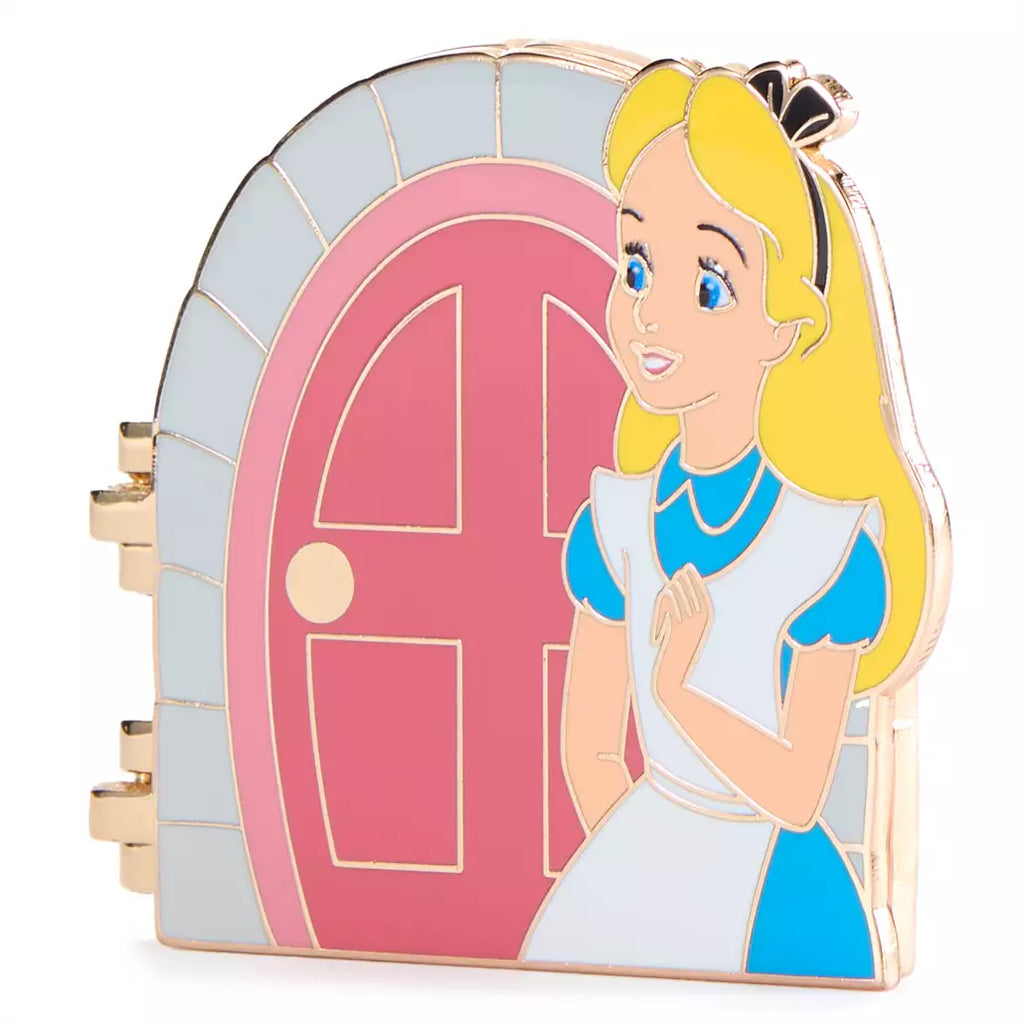 Alice and White Rabbit Limited Edition Hinged Pin, Alice in Wonderland, Disney Enchanted Doors