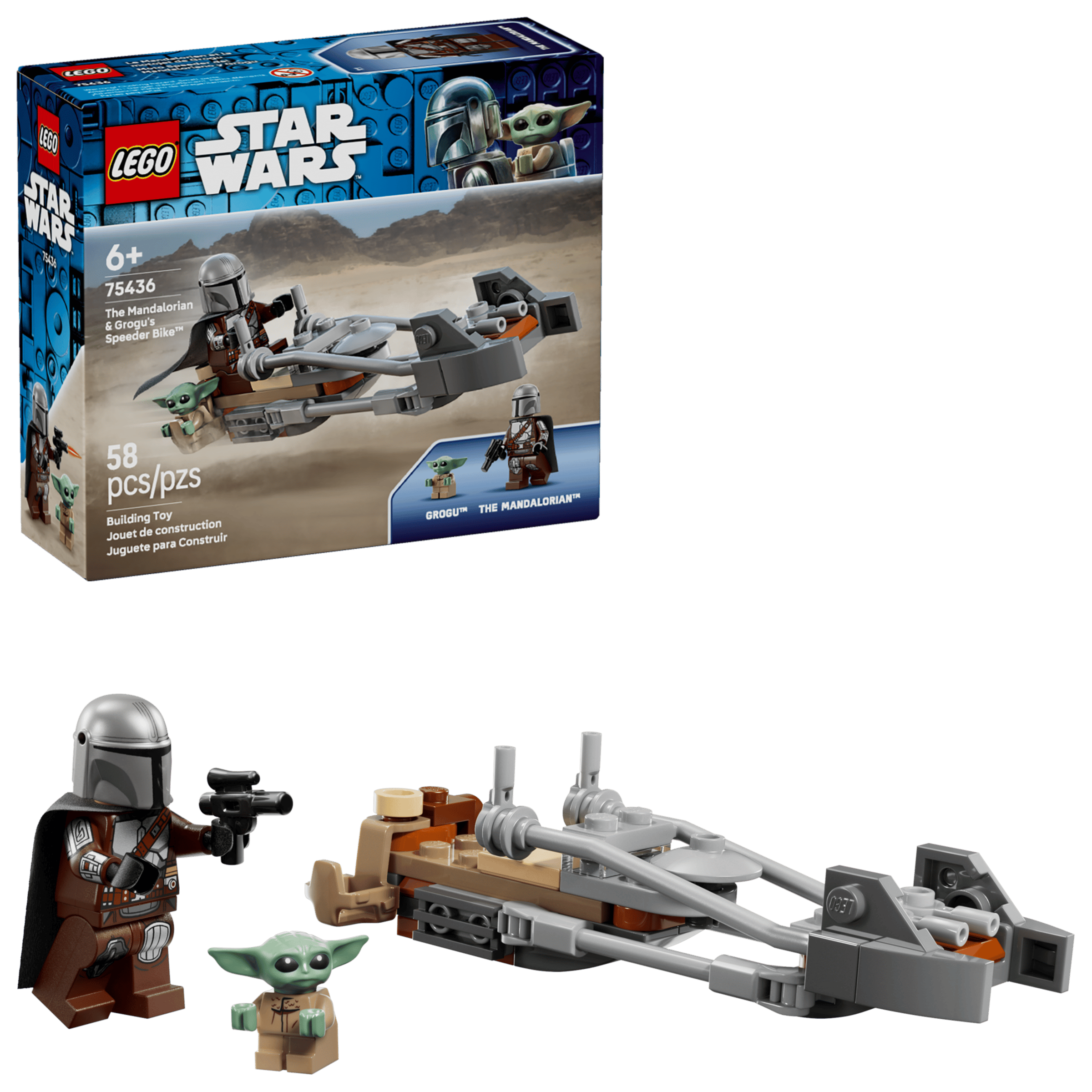 LEGO Star Wars The Mandalorian and Grogu’s Speeder Bike 75436