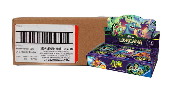 Disney Lorcana: Attack of the Vine! Booster Box Case (4 Boxes) - Preorder
