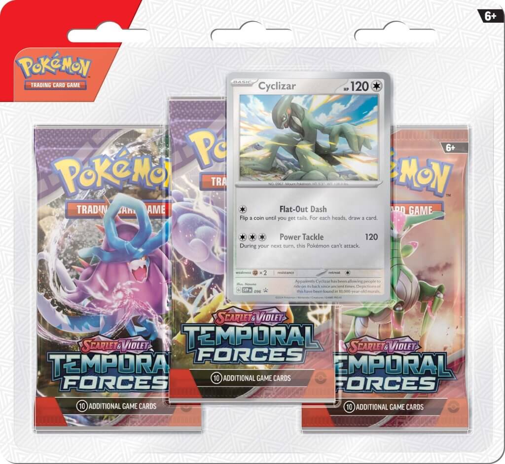 Pokémon Scarlet & Violet Temporal Forces 3-Pack Blister
