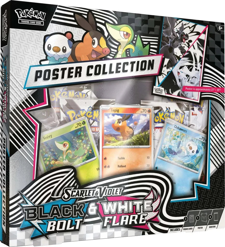 Pokémon TCG Black Bolt & White Flare Unova Poster Collection