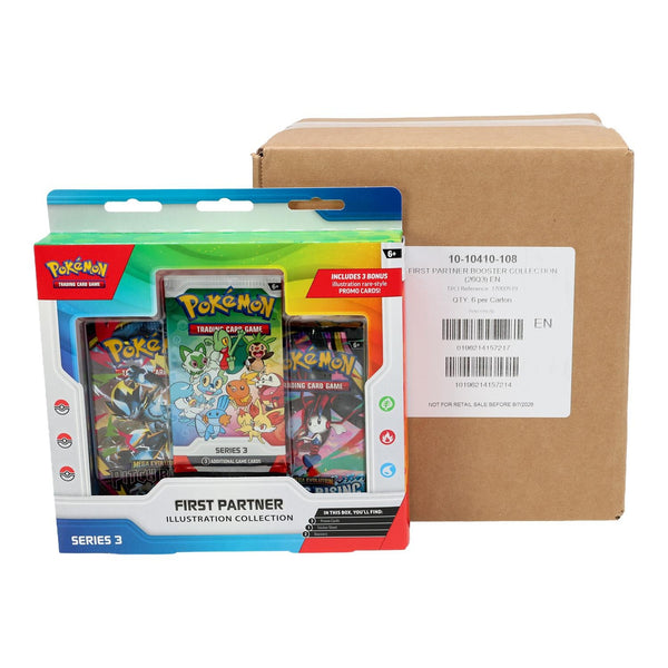 Pokémon TCG: First Partner Illustration Collection - Series 3 Sealed Case (6 Boxes)