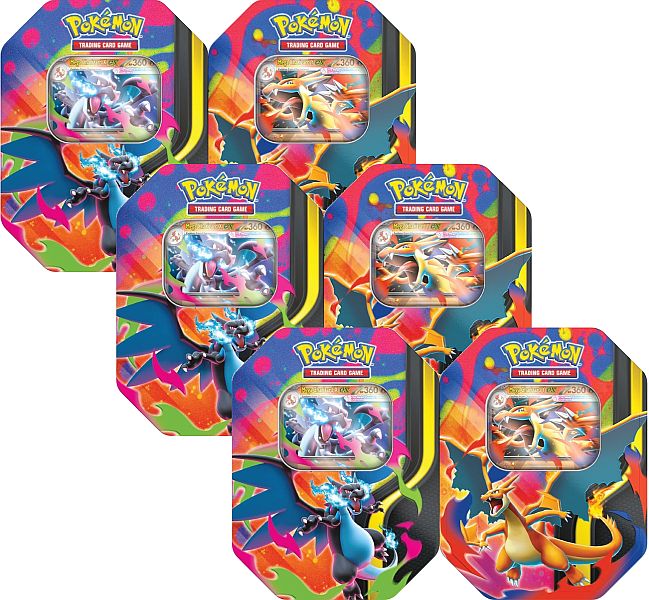 Pokémon TCG Mega Charizard EX Tin Case (6 Tins) – Factory Sealed Case