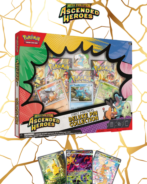 Pokémon TCG: Mega Evolution Ascended Heroes First Partners Deluxe Pin Collection