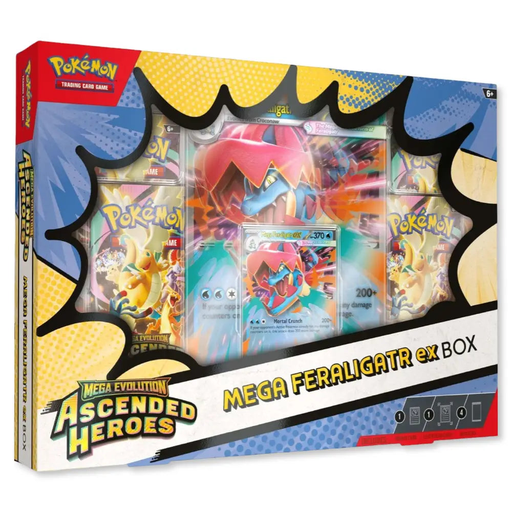 Pokémon TCG: Mega Evolution Ascended Heroes Mega ex Box (Meganium, Emboar, Feraligatr)