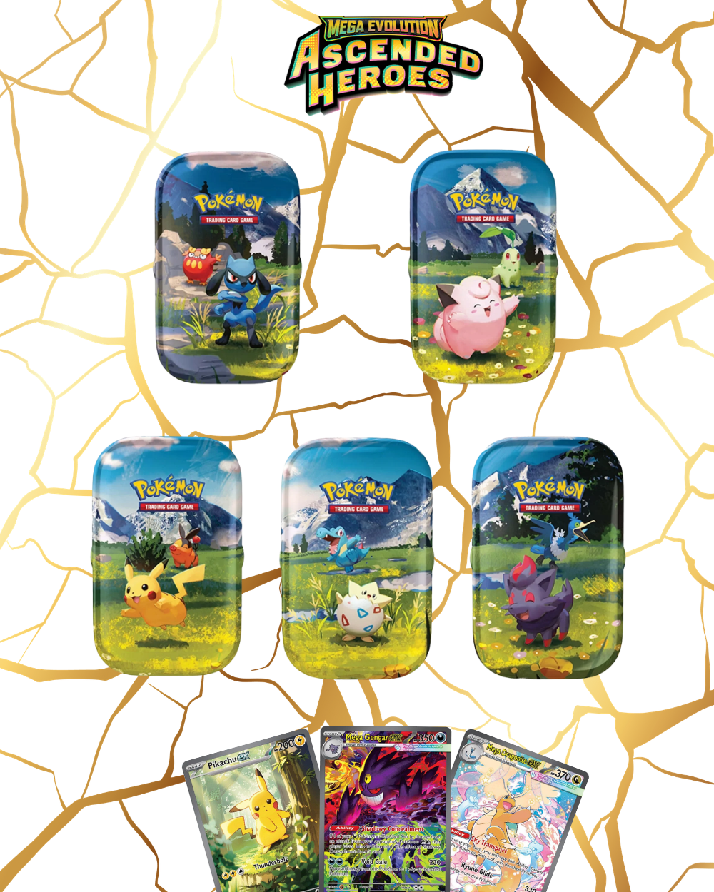 Pokémon TCG: Mega Evolution Ascended Heroes Mini Tins (Assorted)